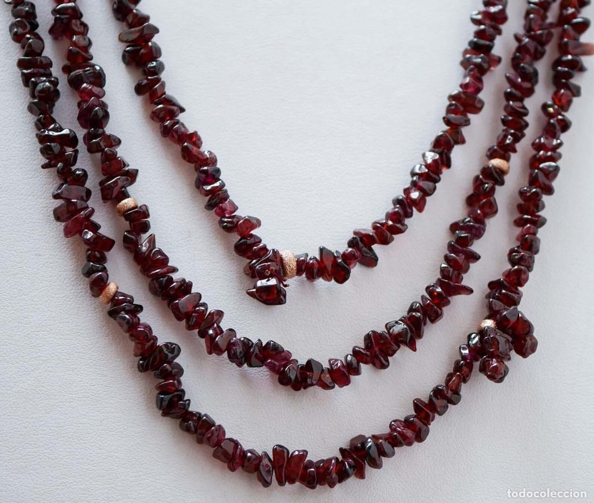 Joyeria: Collar de m&uacute;ltiples hilos con granates - Foto 5