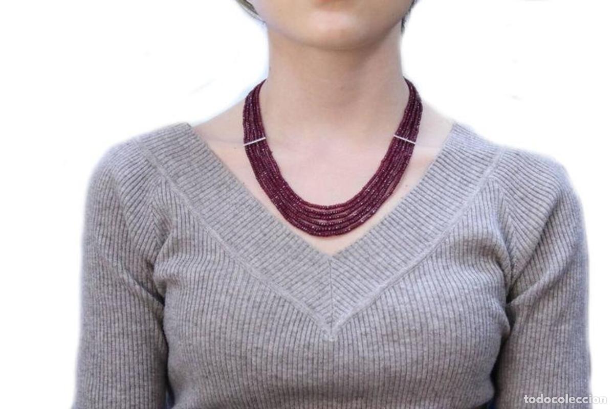 Joyeria: Collar de rub&iacute;, diamantes y oro blanco - Foto 9