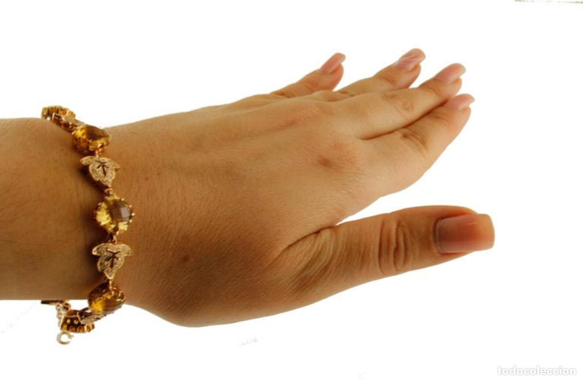 Joyeria: Pulsera Diamantes, Topacio Amarillo, Oro Amarillo - Foto 8