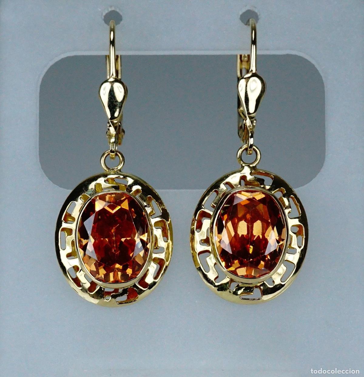 Joyeria: Pendientes Colgantes vintage de oro - Foto 1