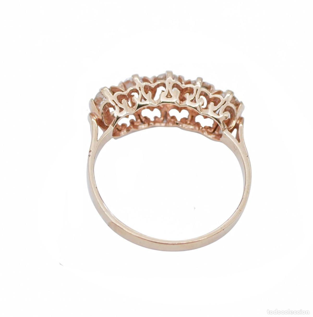 Joyeria: Anillo de oro rosa con diamantes - Foto 7