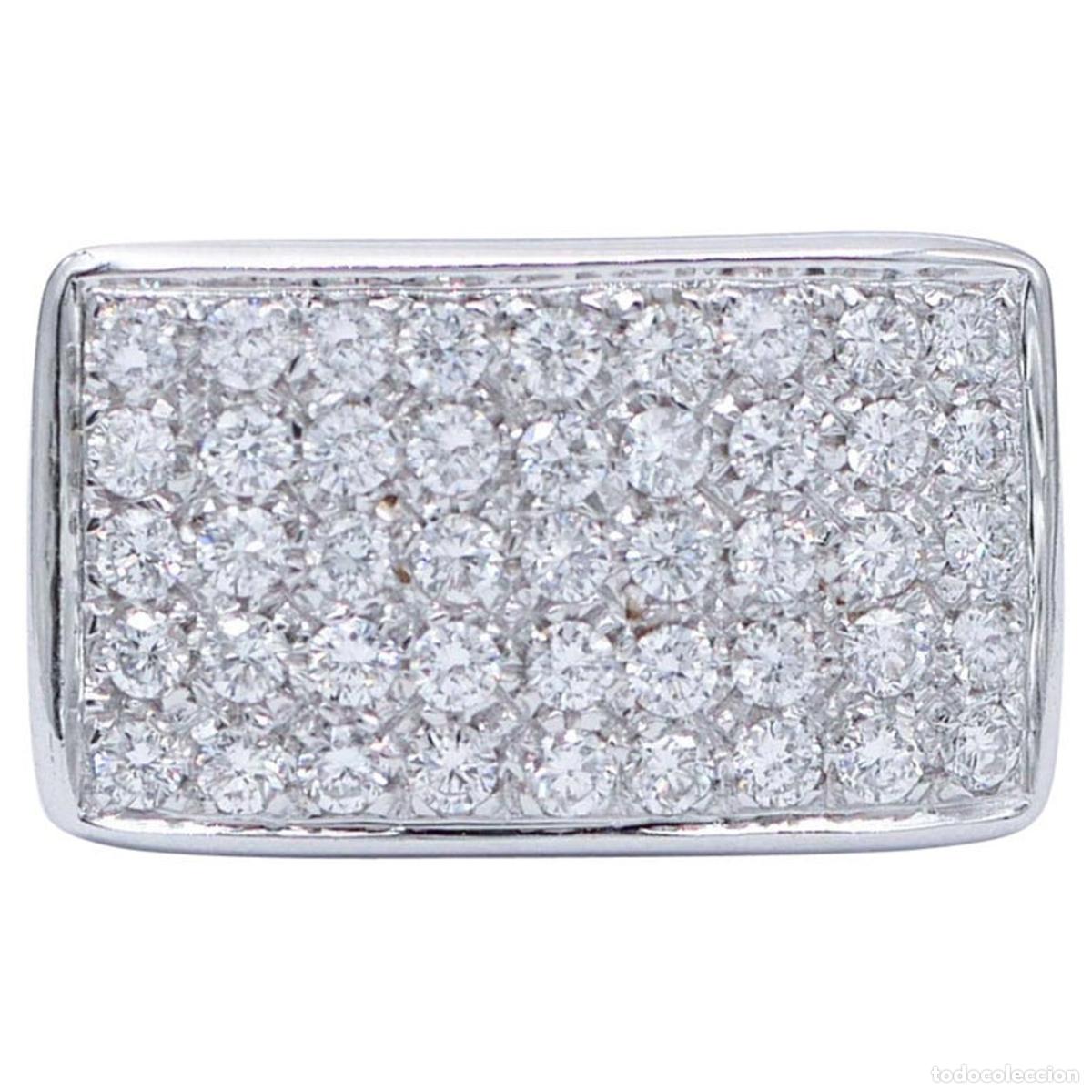 Joyeria: Anillo de oro blanco de 18 quilates con diamantes - Foto 1