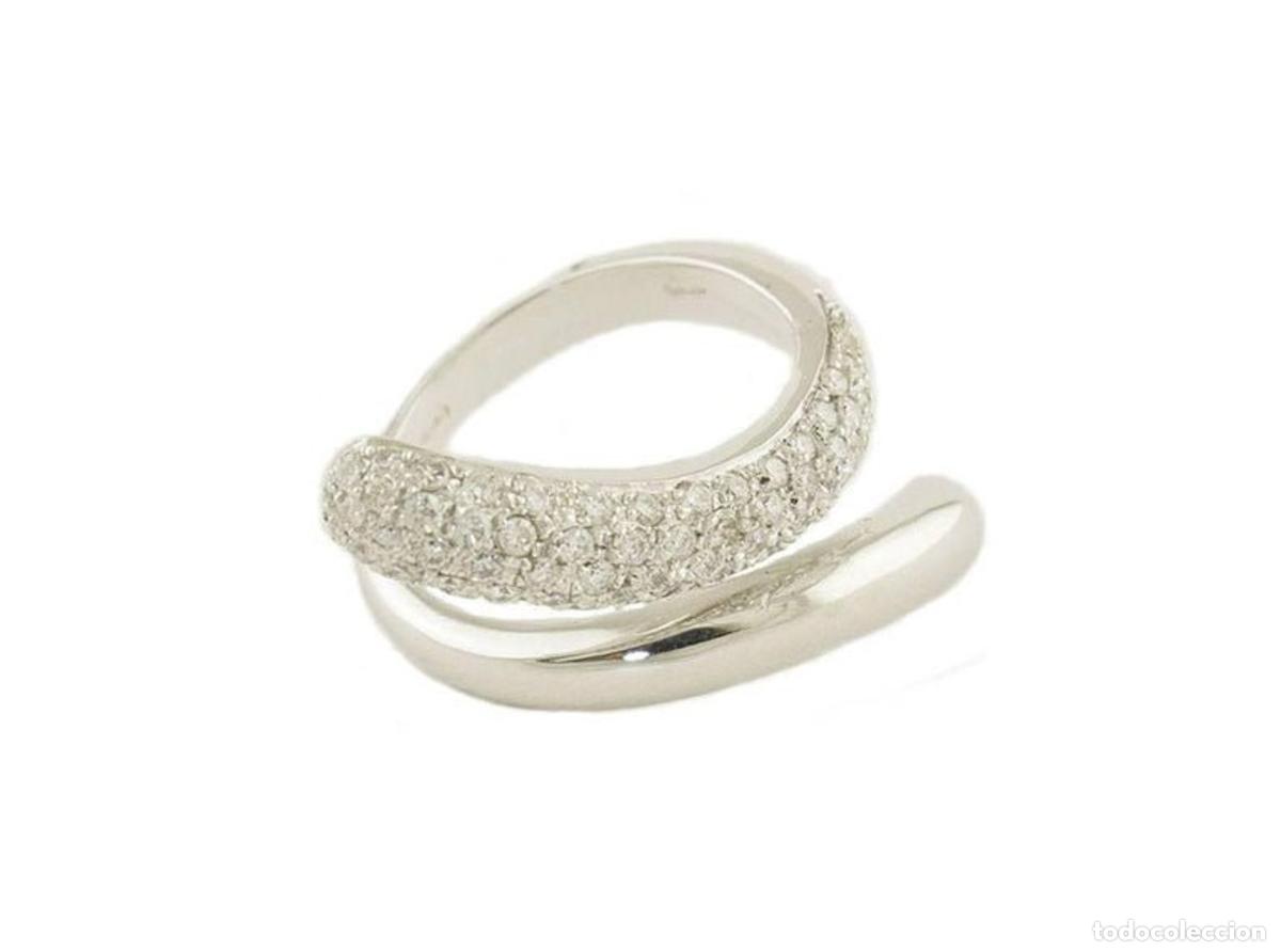 Joyeria: Anillo de oro blanco con diamantes blancos - Foto 6