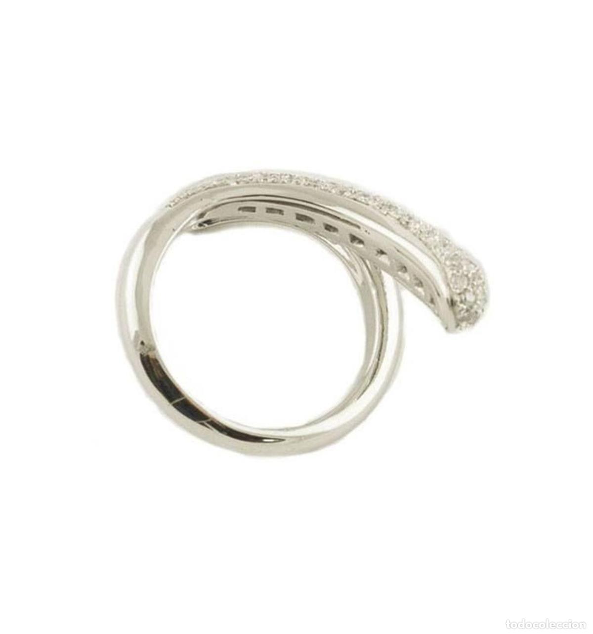 Joyeria: Anillo de oro blanco con diamantes blancos - Foto 7