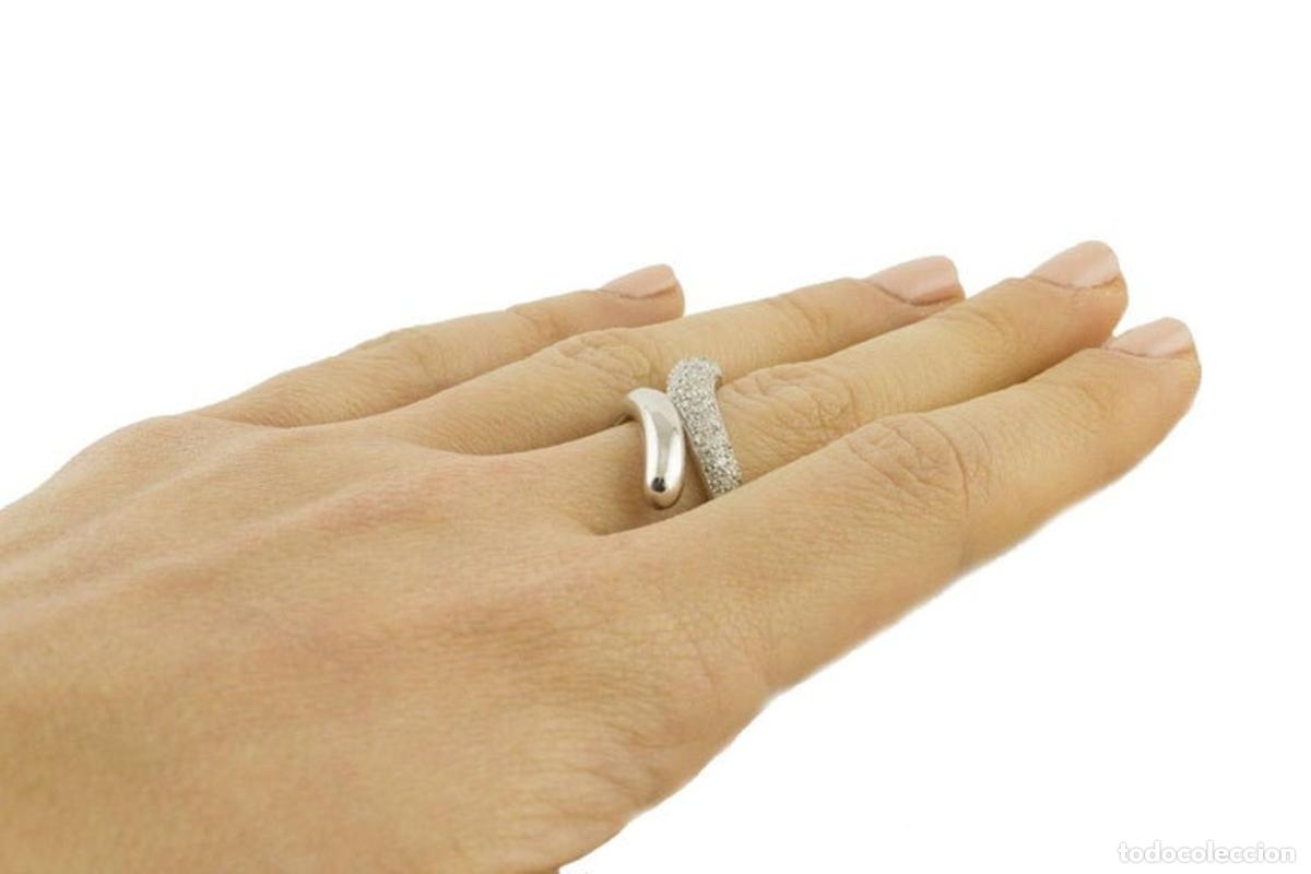Joyeria: Anillo de oro blanco con diamantes blancos - Foto 9