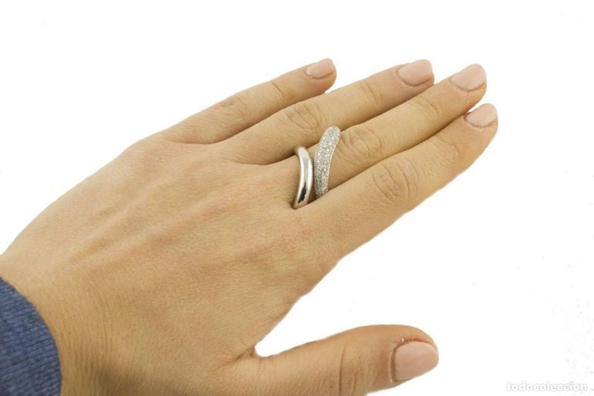 Joyeria: Anillo de oro blanco con diamantes blancos - Foto 10