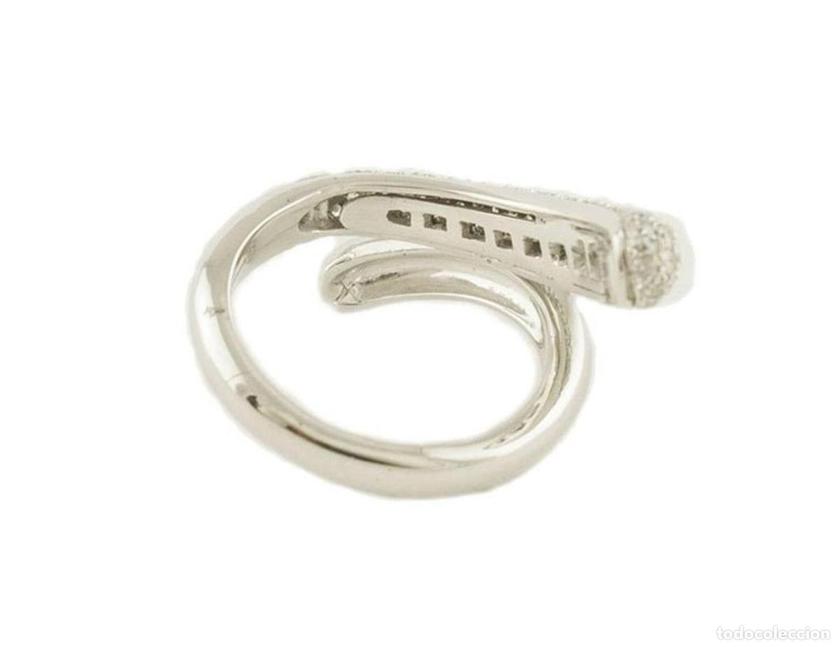Joyeria: Anillo de oro blanco con diamantes blancos - Foto 11