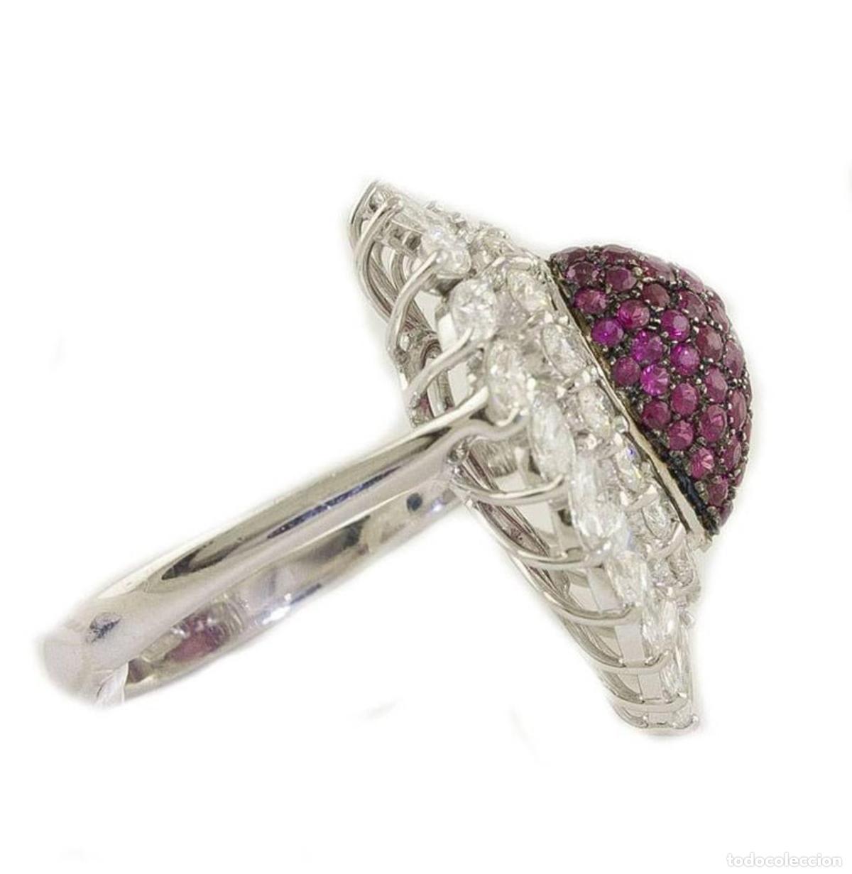 Joyeria: Anillo de moda de oro blanco con diamantes y rub&iacute;es - Foto 10