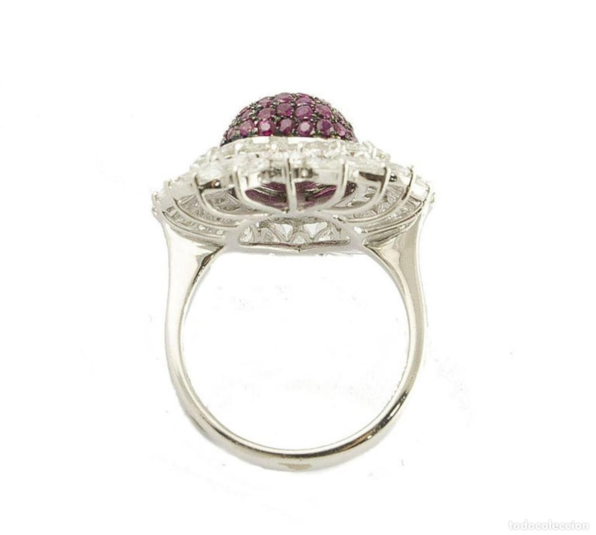 Joyeria: Anillo de moda de oro blanco con diamantes y rub&iacute;es - Foto 13