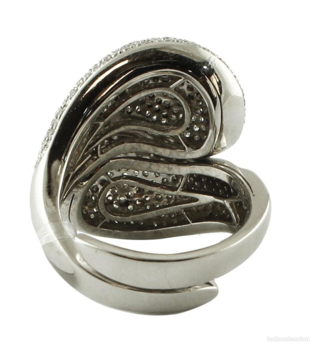 Joyeria: Anillo de c&uacute;pula de diamantes y oro blanco de 18 quilates - Foto 11