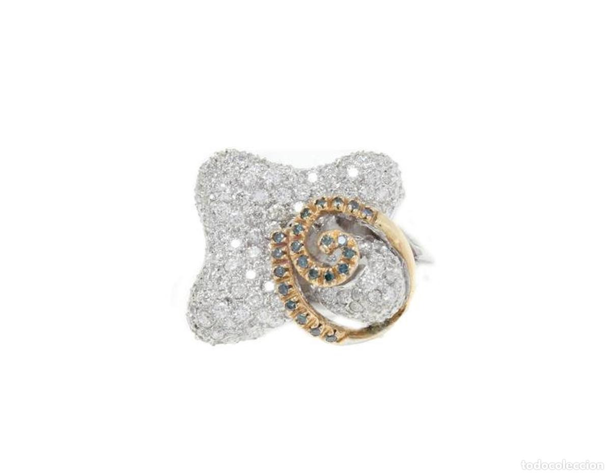 Joyeria: Anillo de moda en oro blanco y amarillo de 18 kt con diamantes - Foto 7