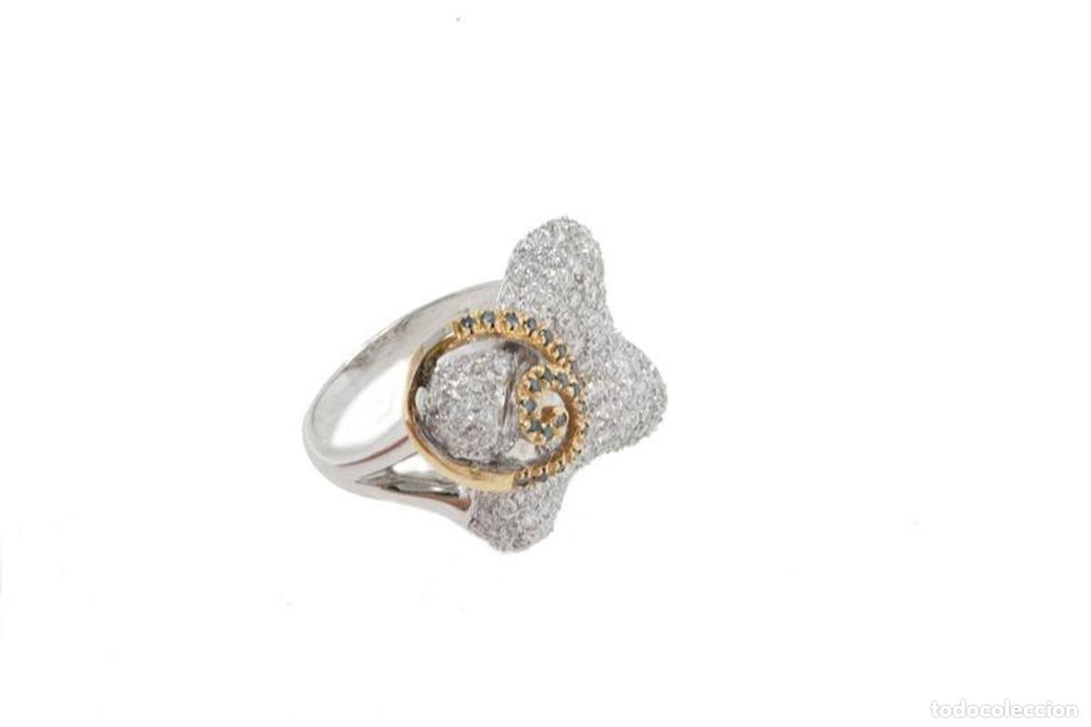 Joyeria: Anillo de moda en oro blanco y amarillo de 18 kt con diamantes - Foto 11