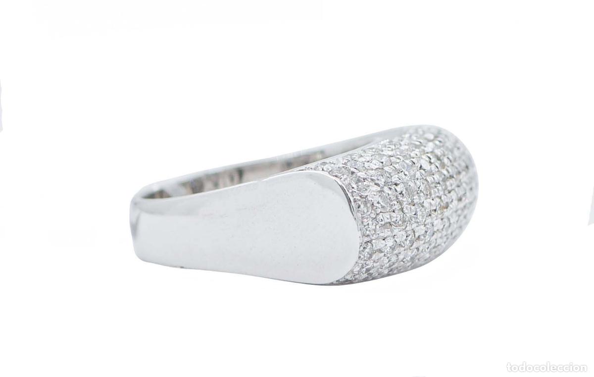 Joyeria: Anillo de oro blanco de 18 quilates con diamantes - Foto 7