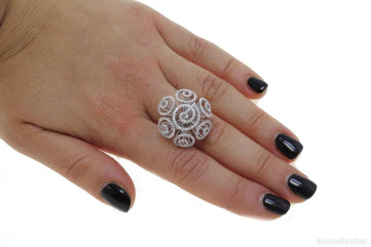 Joyeria: Anillo de diamantes en oro blanco de 18 kt - Foto 11
