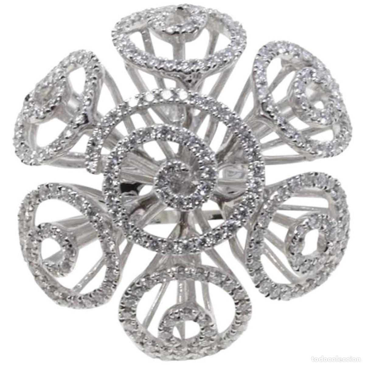 Joyeria: Anillo de diamantes en oro blanco de 18 kt - Foto 1