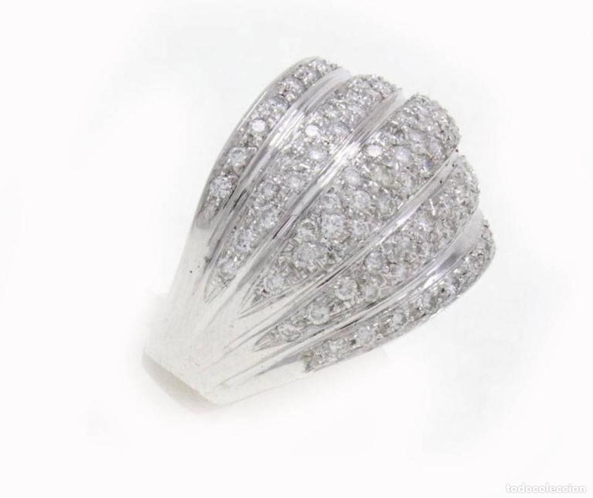 Joyeria: Anillo de oro de 18 kt con diamantes y c&uacute;pula - Foto 8