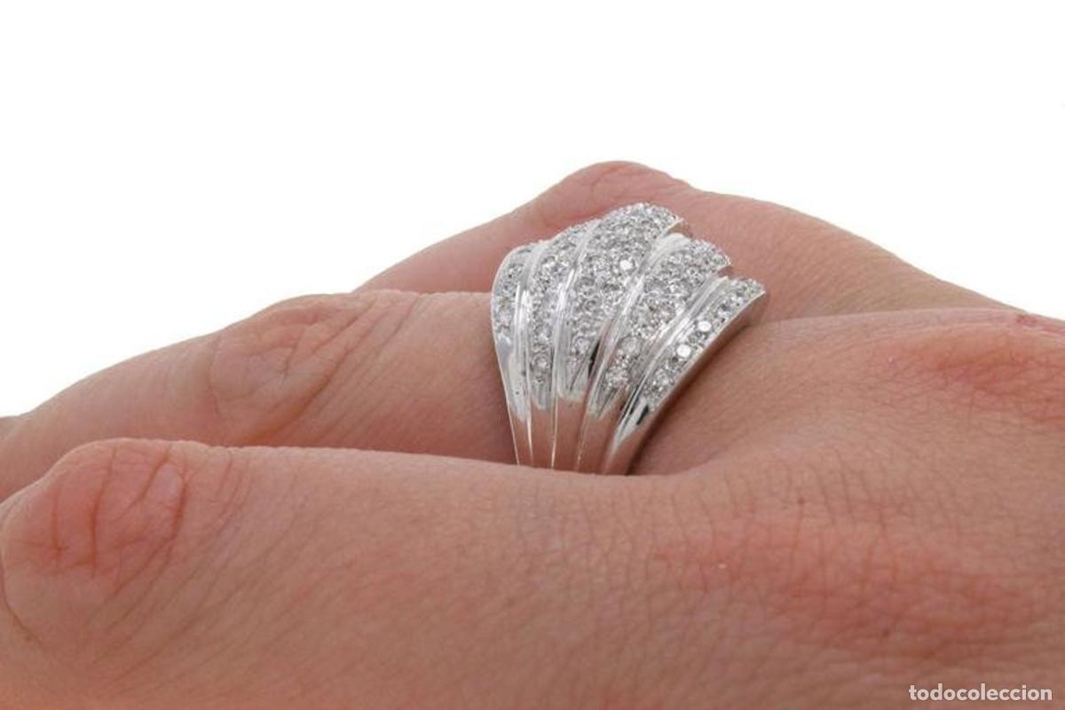 Joyeria: Anillo de oro de 18 kt con diamantes y c&uacute;pula - Foto 9
