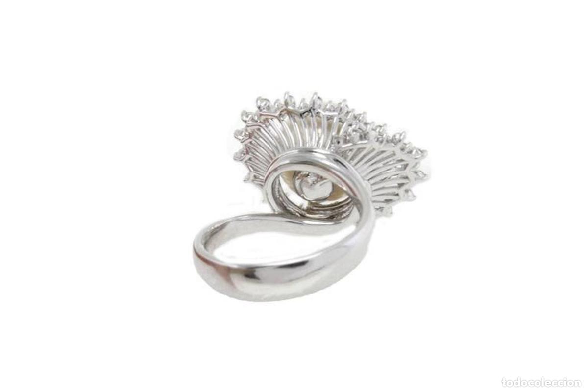Joyeria: Corona de oro de 18 kt con diamantes y perla - Foto 9