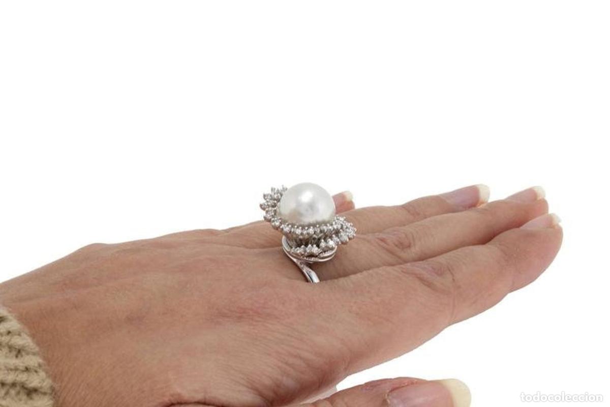 Joyeria: Corona de oro de 18 kt con diamantes y perla - Foto 12