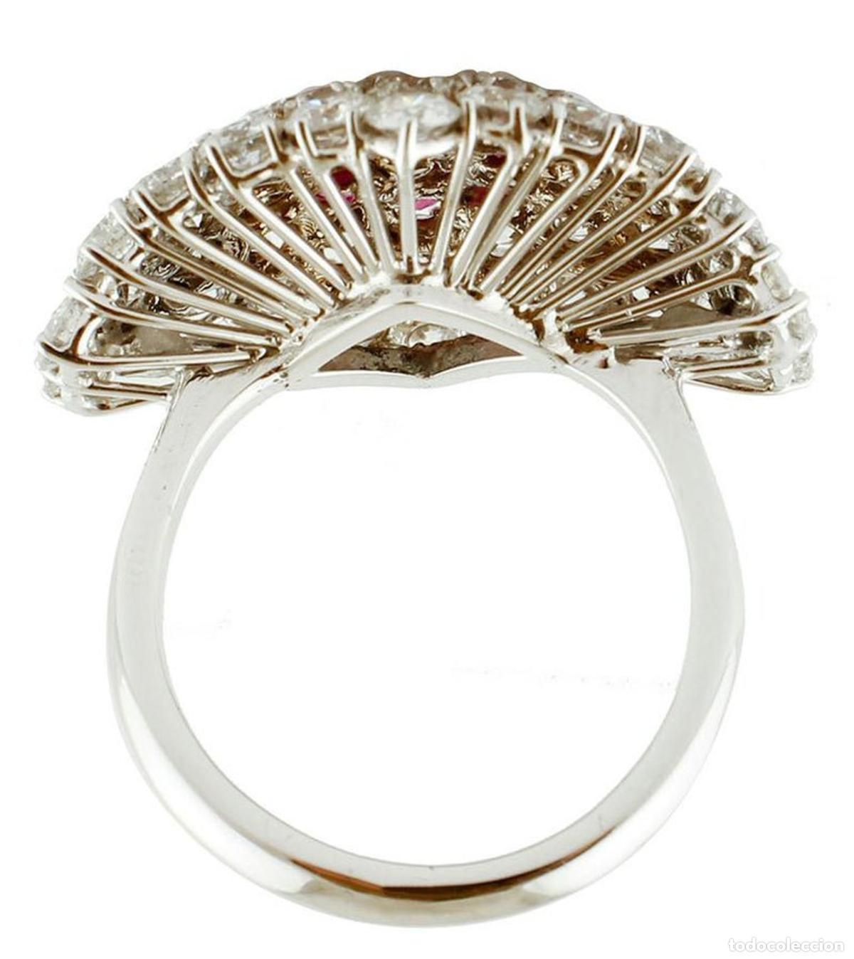 Joyeria: Anillo de oro blanco con diamantes y rub&iacute;es - Foto 10
