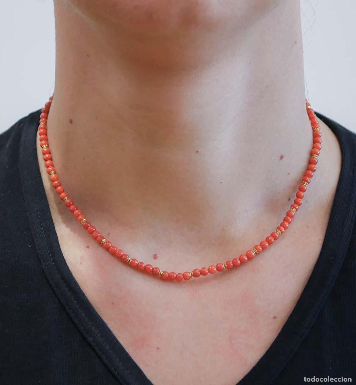 Joyeria: Pendientes, Coral, oro amarillo de 18 quilates - Foto 2