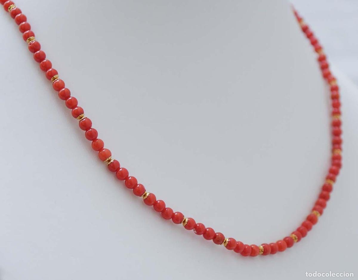 Joyeria: Pendientes, Coral, oro amarillo de 18 quilates - Foto 5