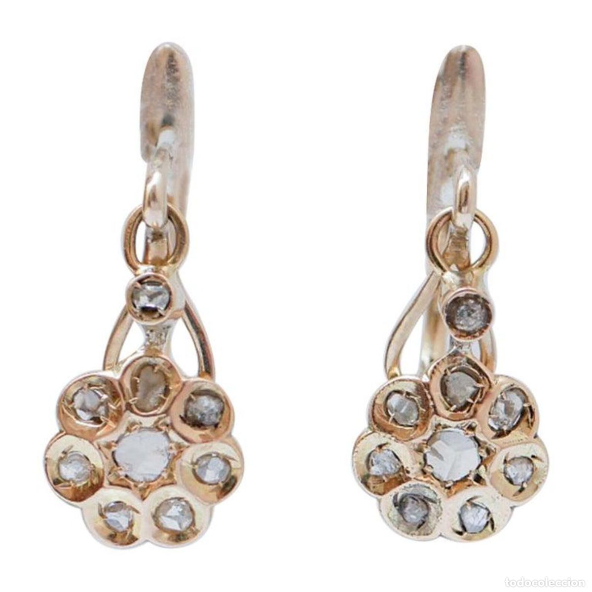 Joyeria: Pendientes de diamantes y oro rosa - Foto 1