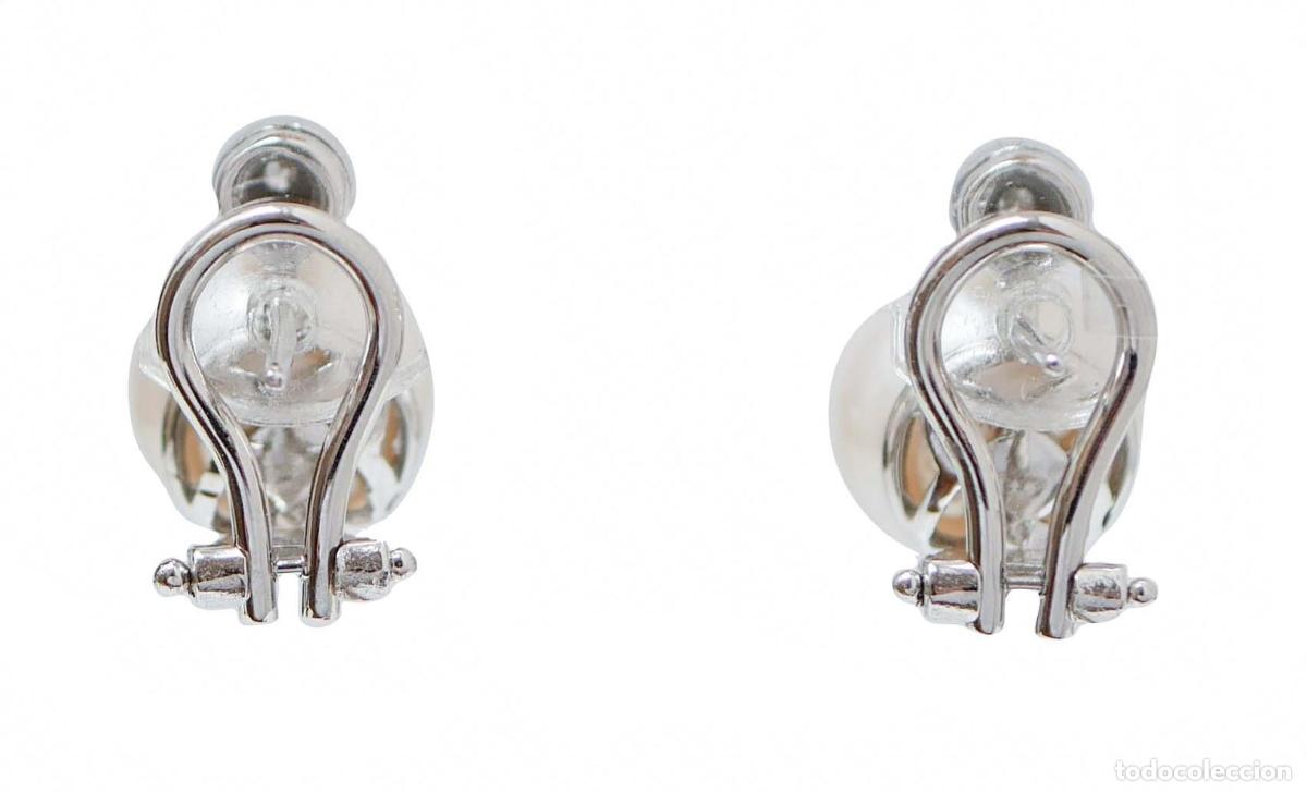 Joyeria: Pendientes de perlas, diamantes y oro blanco - Foto 7