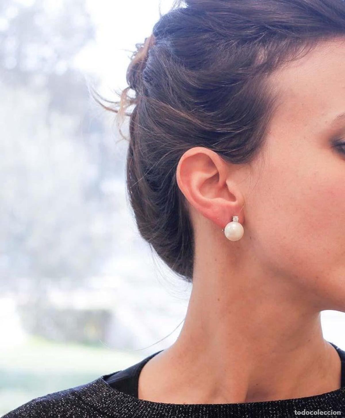 Joyeria: Pendientes de perlas, diamantes y oro blanco - Foto 8