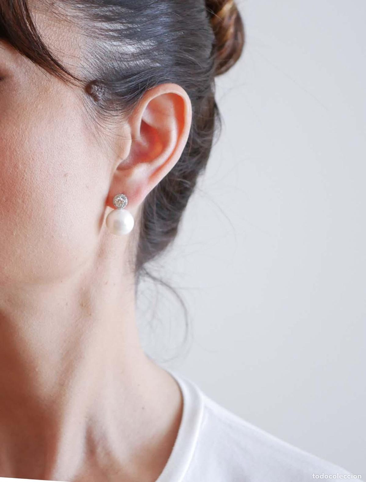 Joyeria: Pendientes de perlas, diamantes y oro blanco - Foto 7