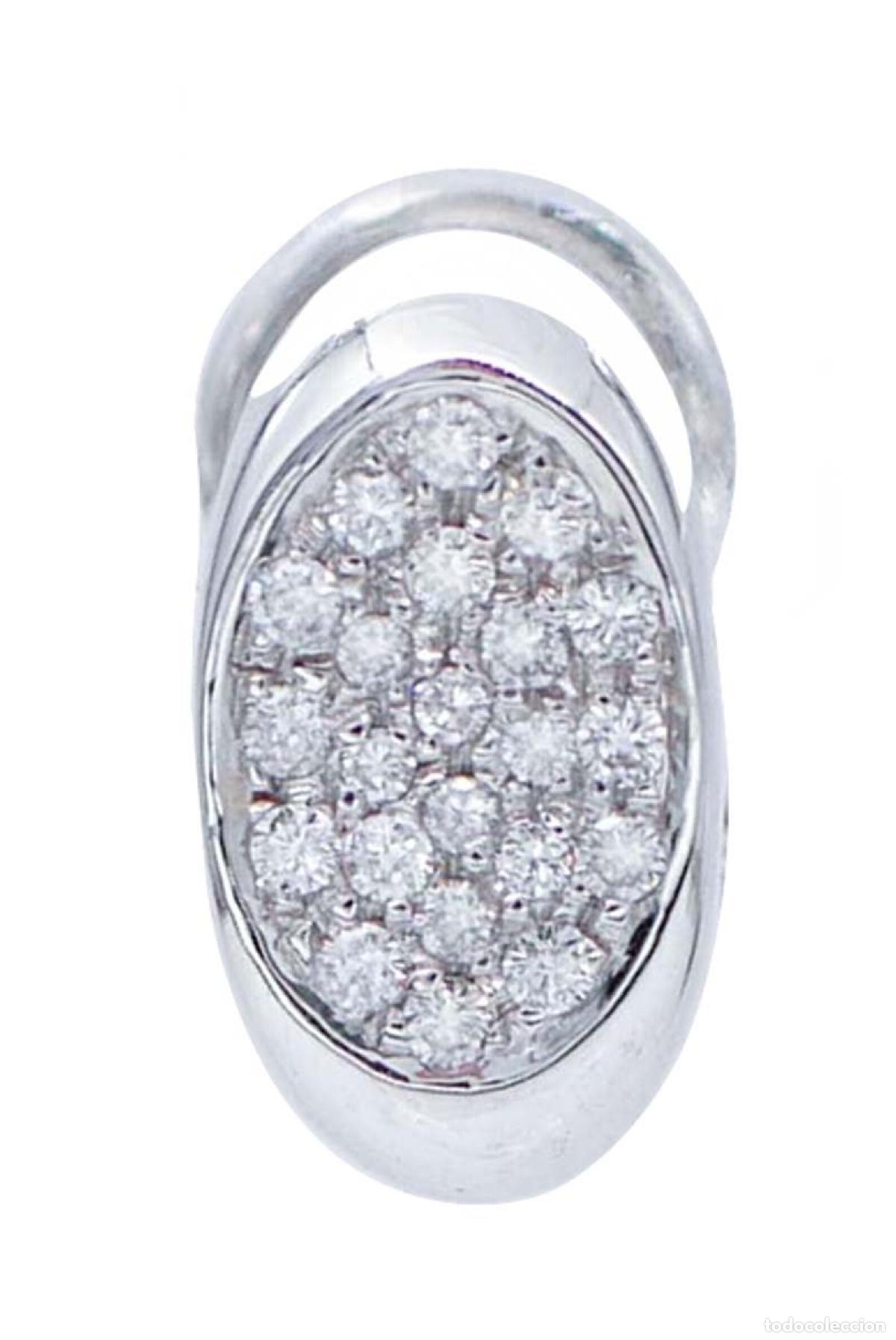 Joyeria: Pendientes de oro blanco de 18 quilates con diamantes - Foto 8
