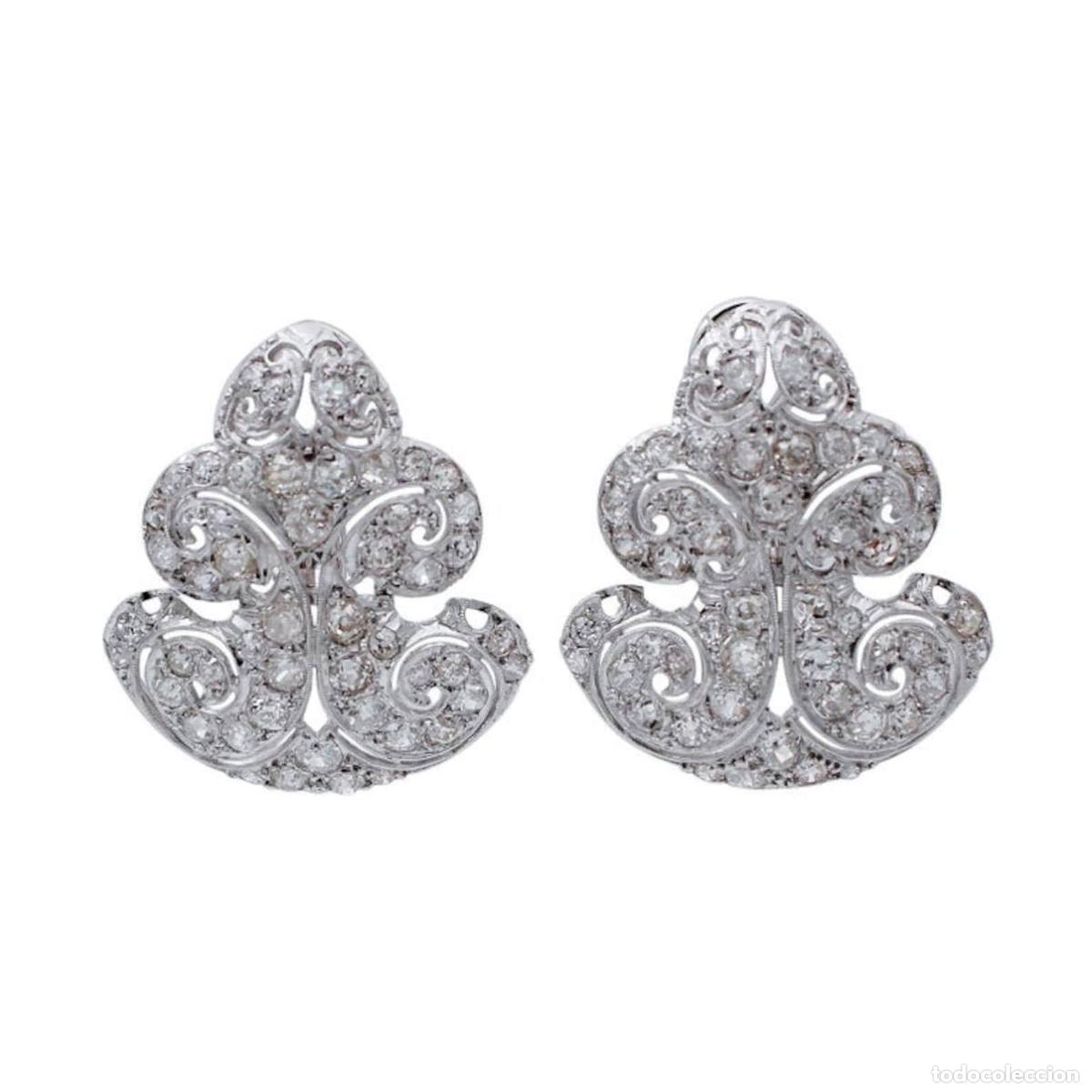 Joyeria: Pendientes de diamantes y platino - Foto 1