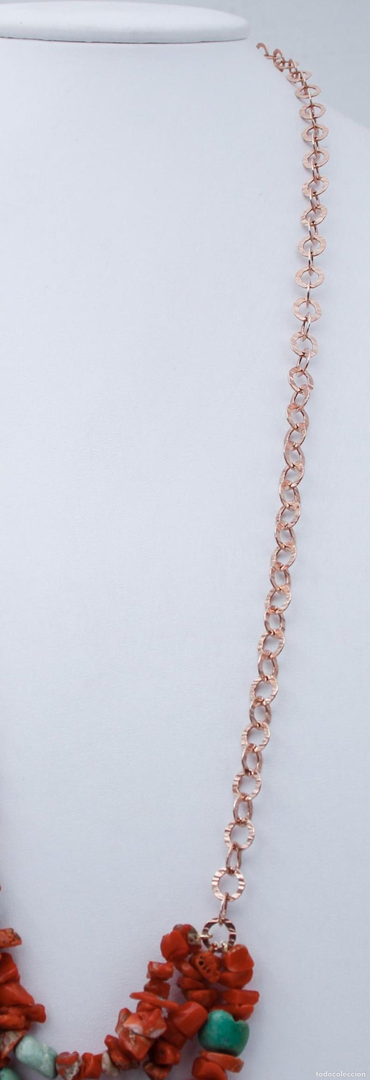 Joyeria: Collar de coral y turquesa de varias hebras - Foto 6