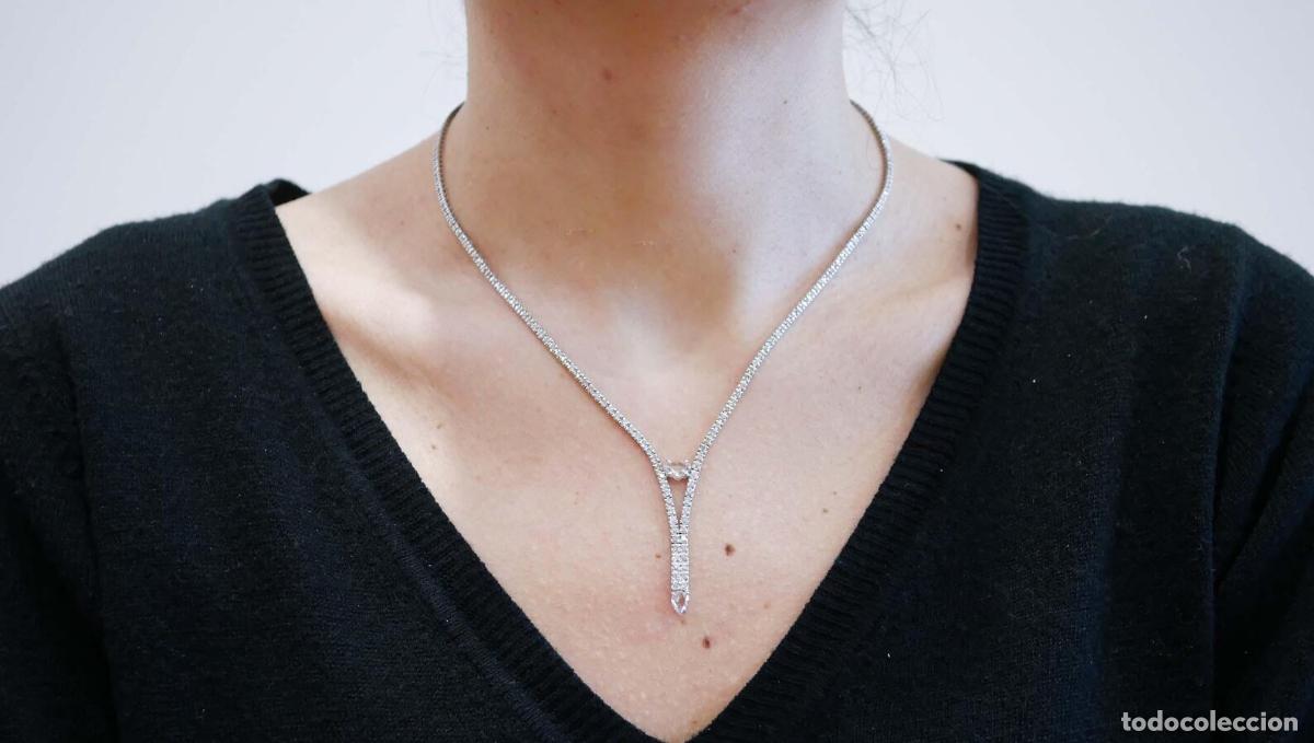 Joyeria: Collar de tenis de oro blanco y diamantes - Foto 9
