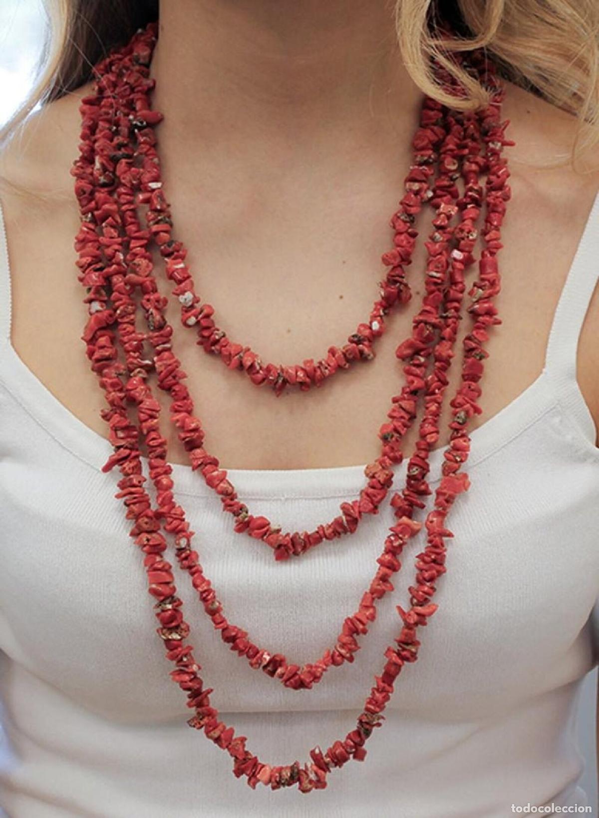 Joyeria: Collar de coral de varias hebras - Foto 10