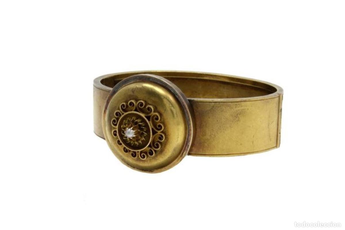 Joyeria: Brazalete de perlas doradas - Foto 10