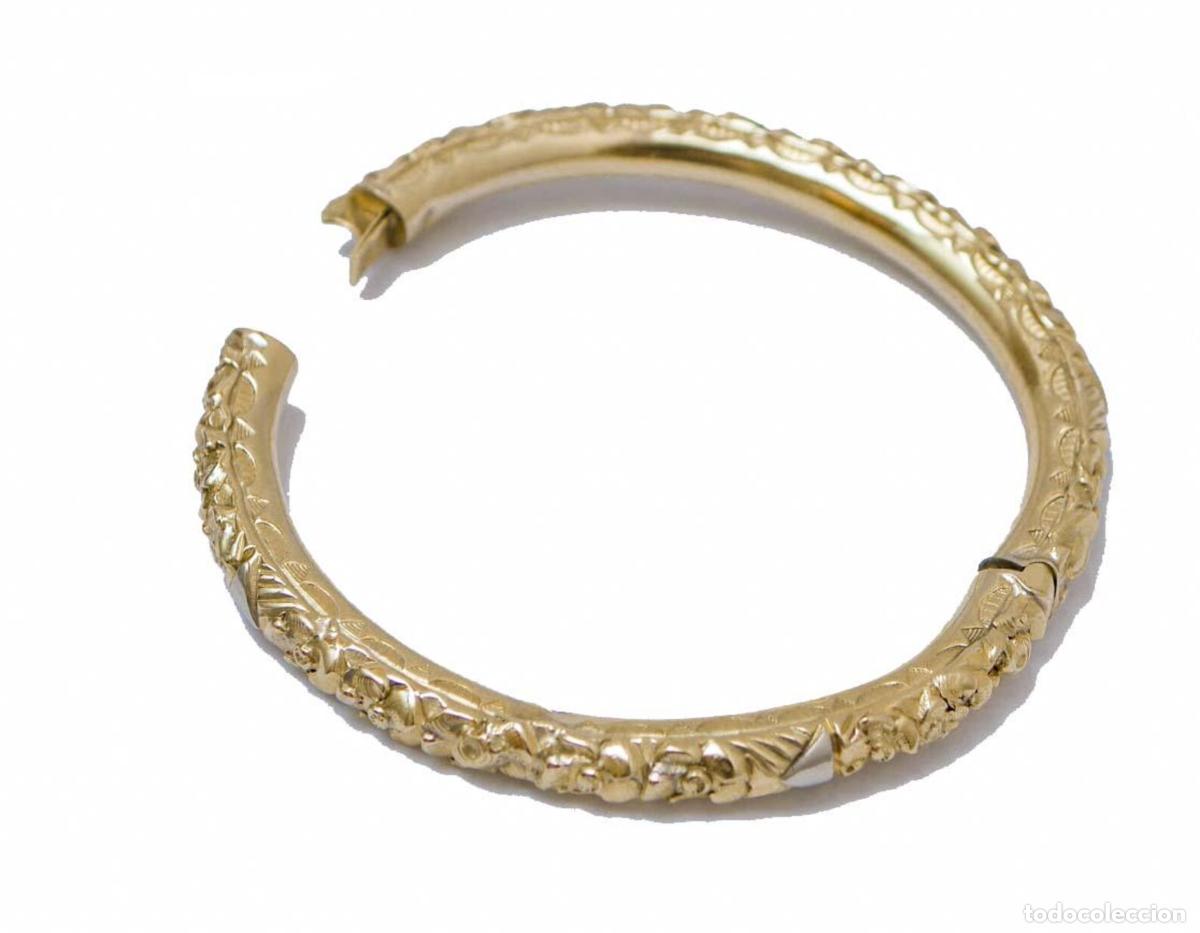 Joyeria: Pulsera de oro amarillo cincelada a mano - Foto 6