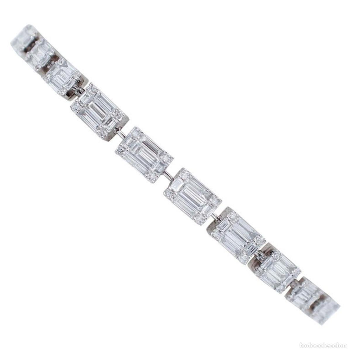 Joyeria: Pulsera de diamantes y oro blanco de 18 quilates - Foto 1