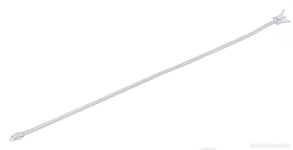 Joyeria: Pulsera de tenis de oro blanco y diamantes - Foto 4