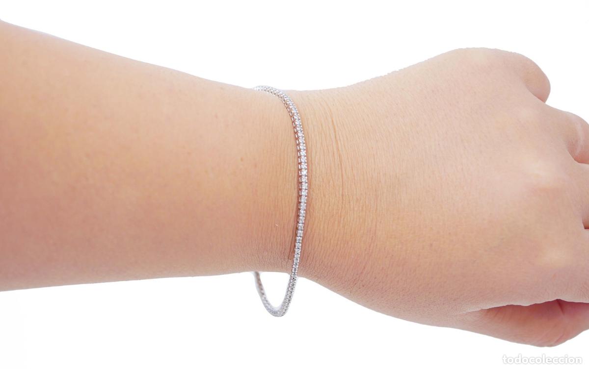 Joyeria: Pulsera de tenis de oro blanco y diamantes - Foto 6