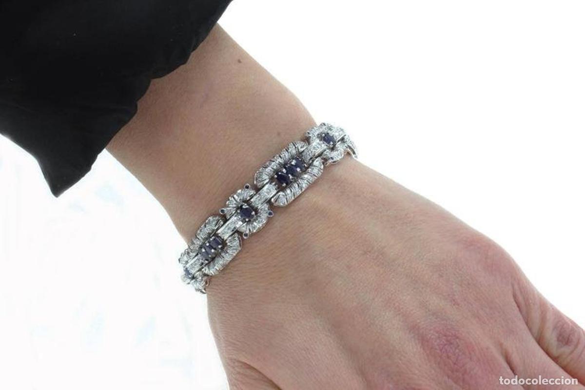 Joyeria: Pulsera de oro con zafiros y diamantes - Foto 4