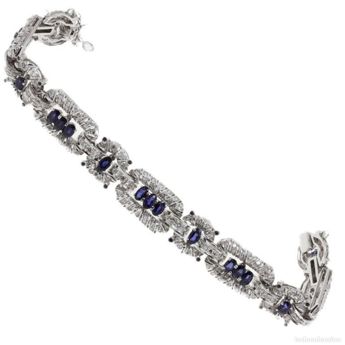 Joyeria: Pulsera de oro con zafiros y diamantes - Foto 1
