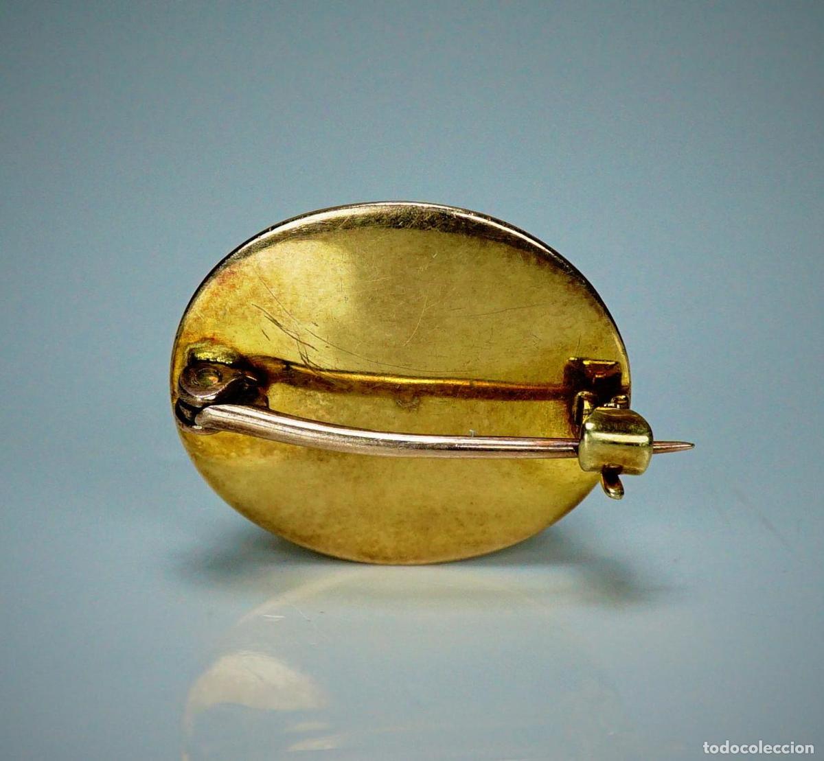 Joyeria: Broche victoriano antiguo de granate de oro - Foto 11