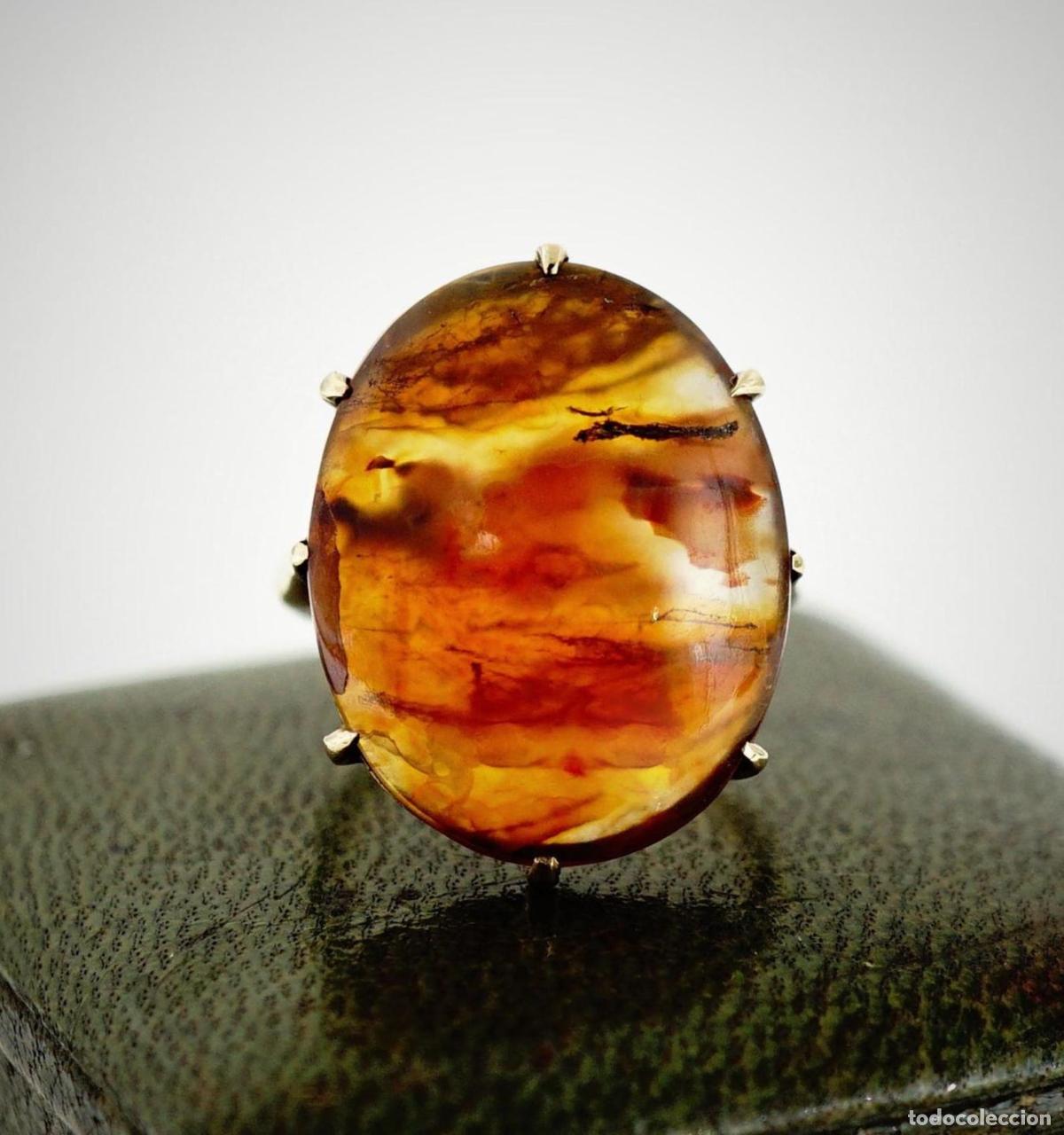 Joyeria: Anillo de compromiso vintage de &aacute;gata dorada - Foto 13