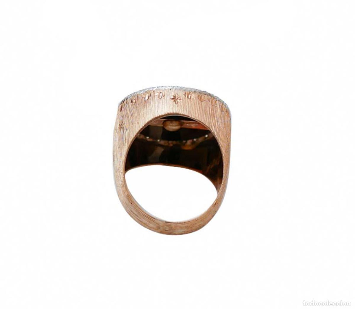 Joyeria: Anillo de turquesa, &oacute;nix, diamantes y oro rosa - Foto 7