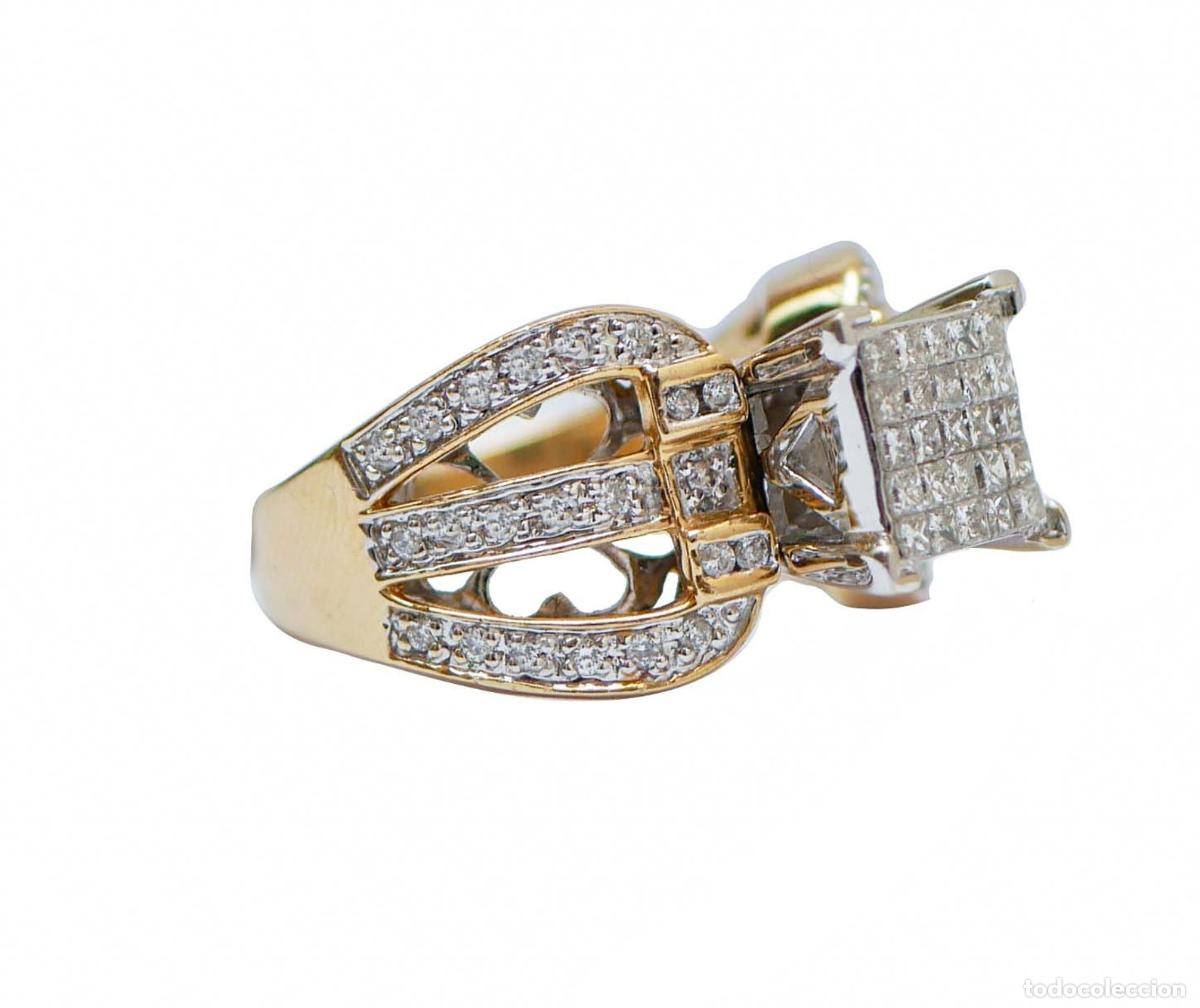 Joyeria: Anillo de diamantes, oro amarillo y oro blanco - Foto 7
