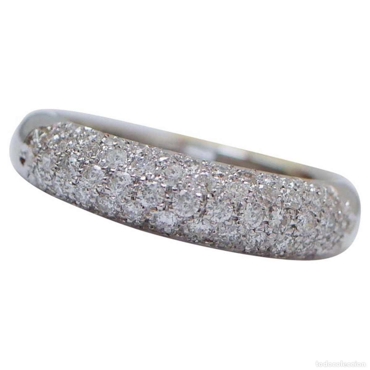 Joyeria: Anillo de oro blanco de 18 quilates con diamantes - Foto 1