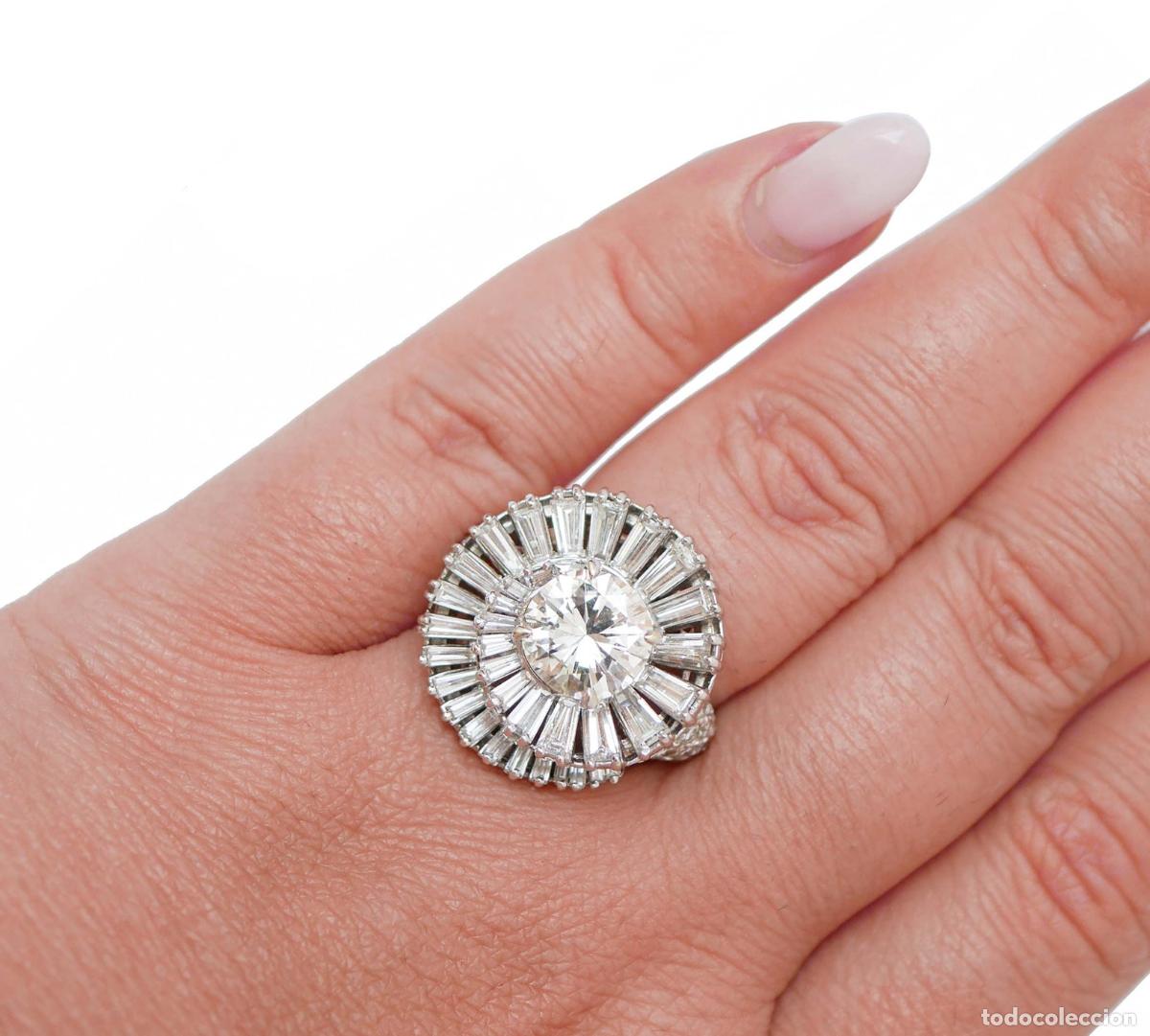 Joyeria: Anillo de platino con diamantes - Foto 8