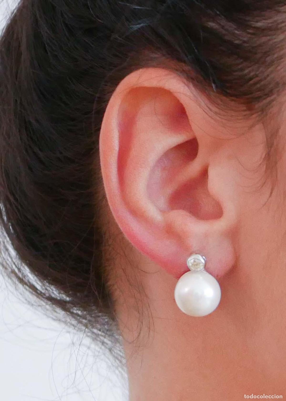 Joyeria: Pendientes de perlas, diamantes y oro blanco - Foto 7