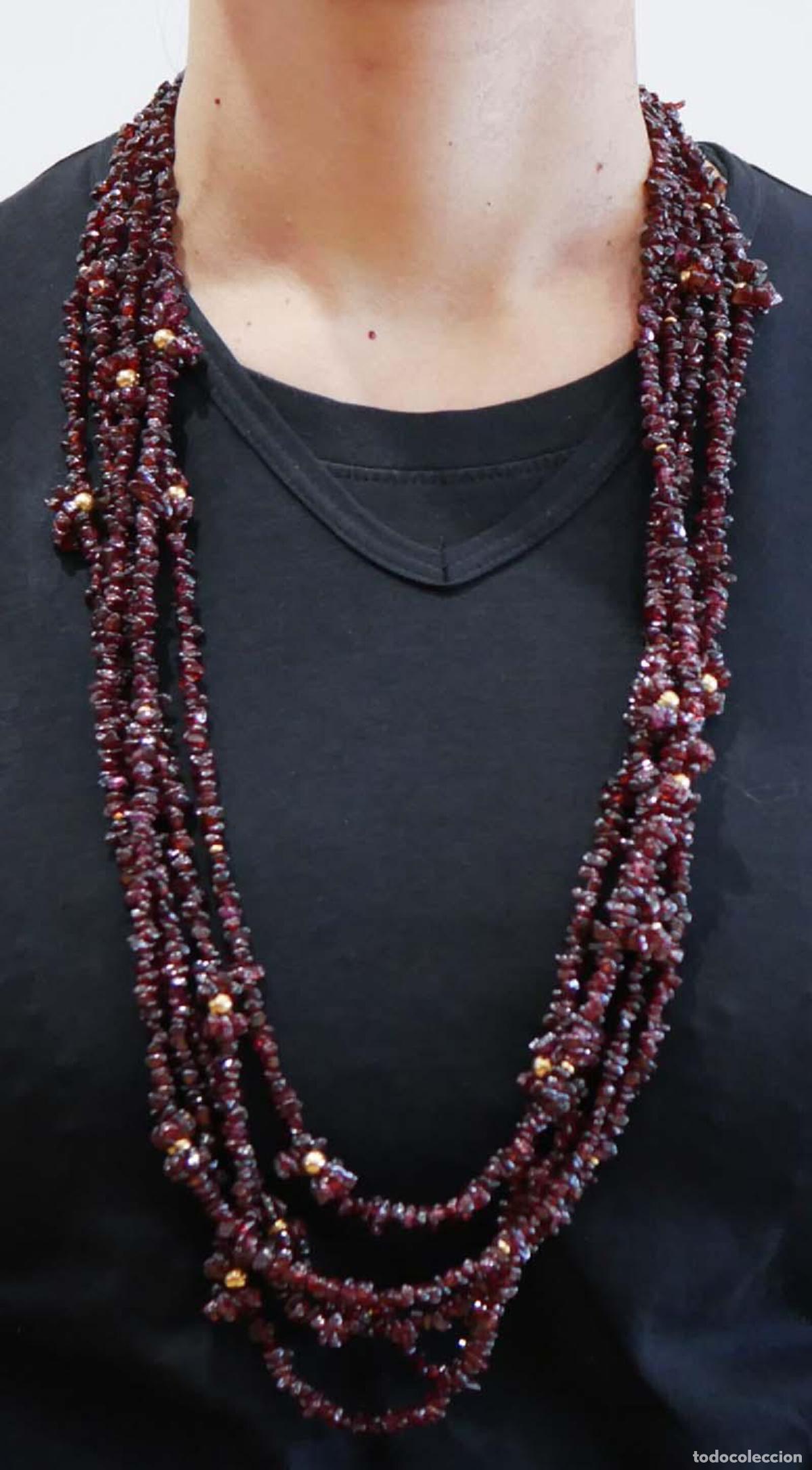 Joyeria: Collar de granates de varias vueltas - Foto 2